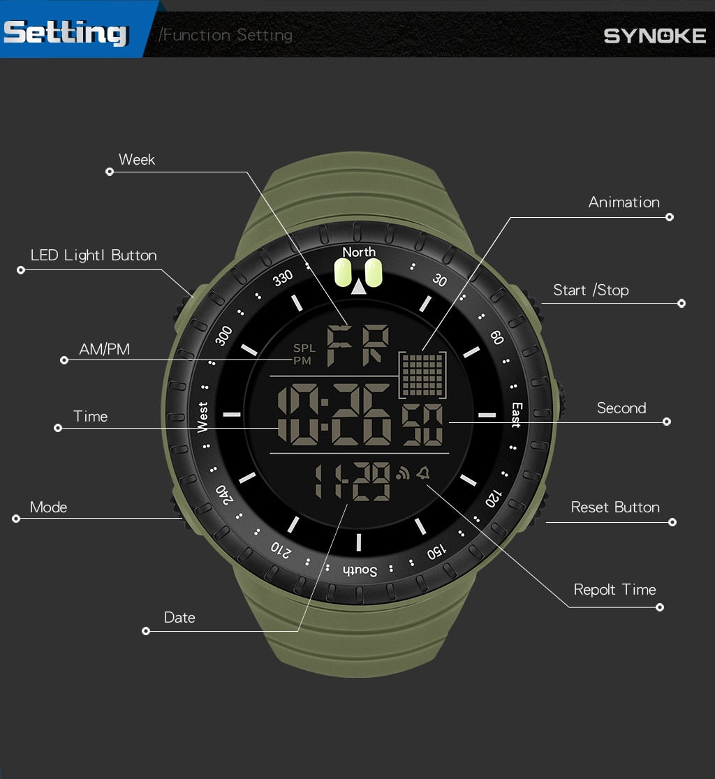 50M Waterproof Smart Watch