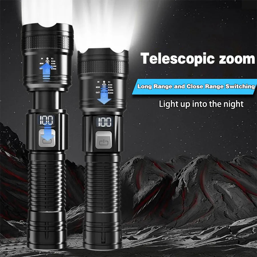 DGR X9000 STRIKE - Titanium Tactical Flashlight