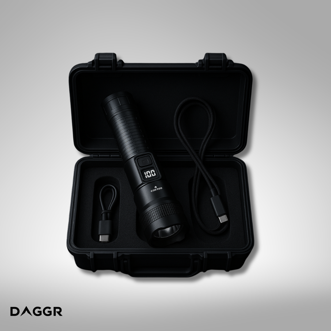 DGR X9000 STRIKE - Titanium Tactical Flashlight