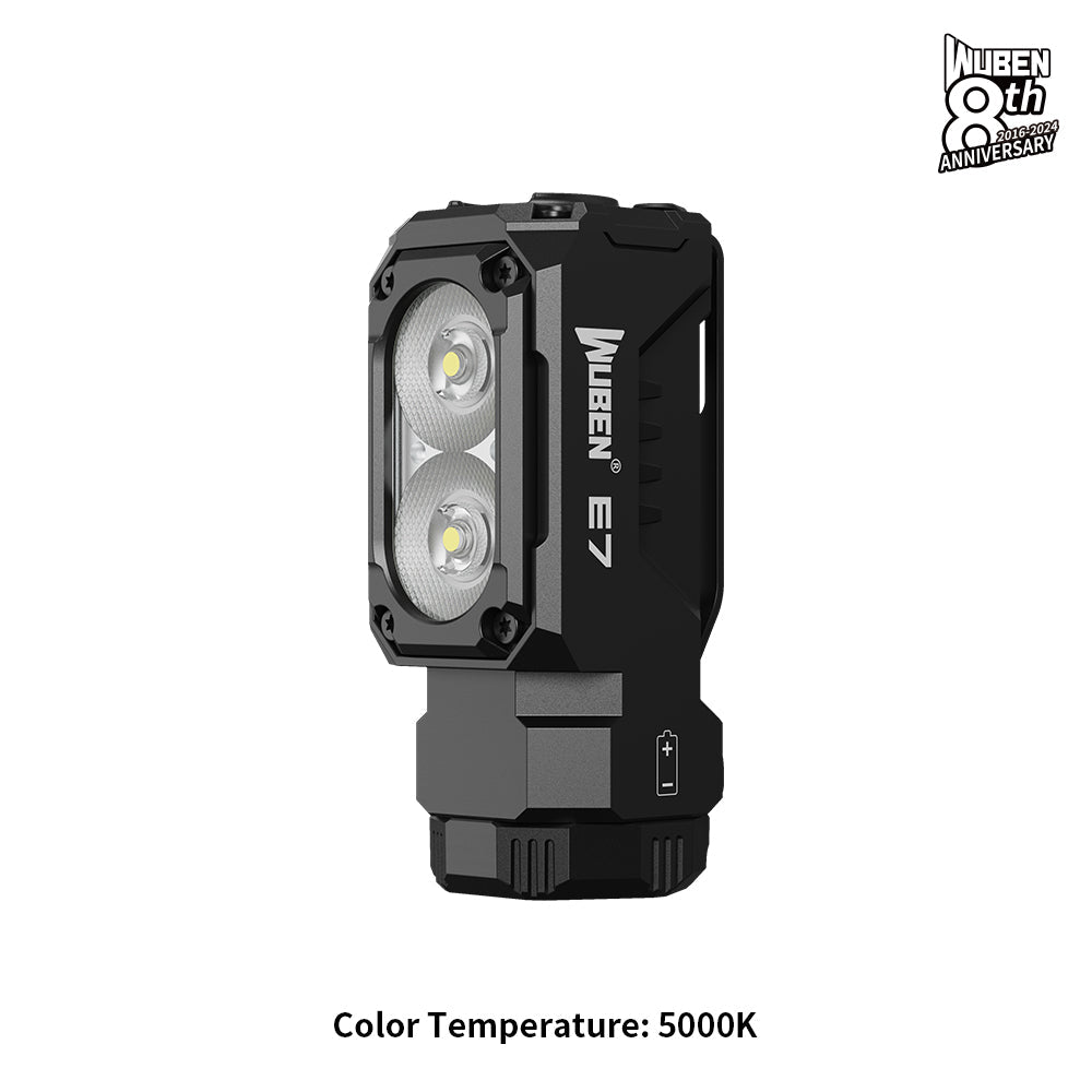 Lanterna EDC multifuncional E7 1800 lúmens