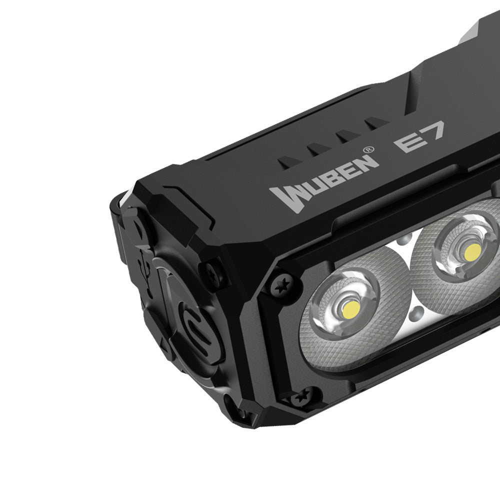 Lanterna EDC multifuncional E7 1800 lúmens