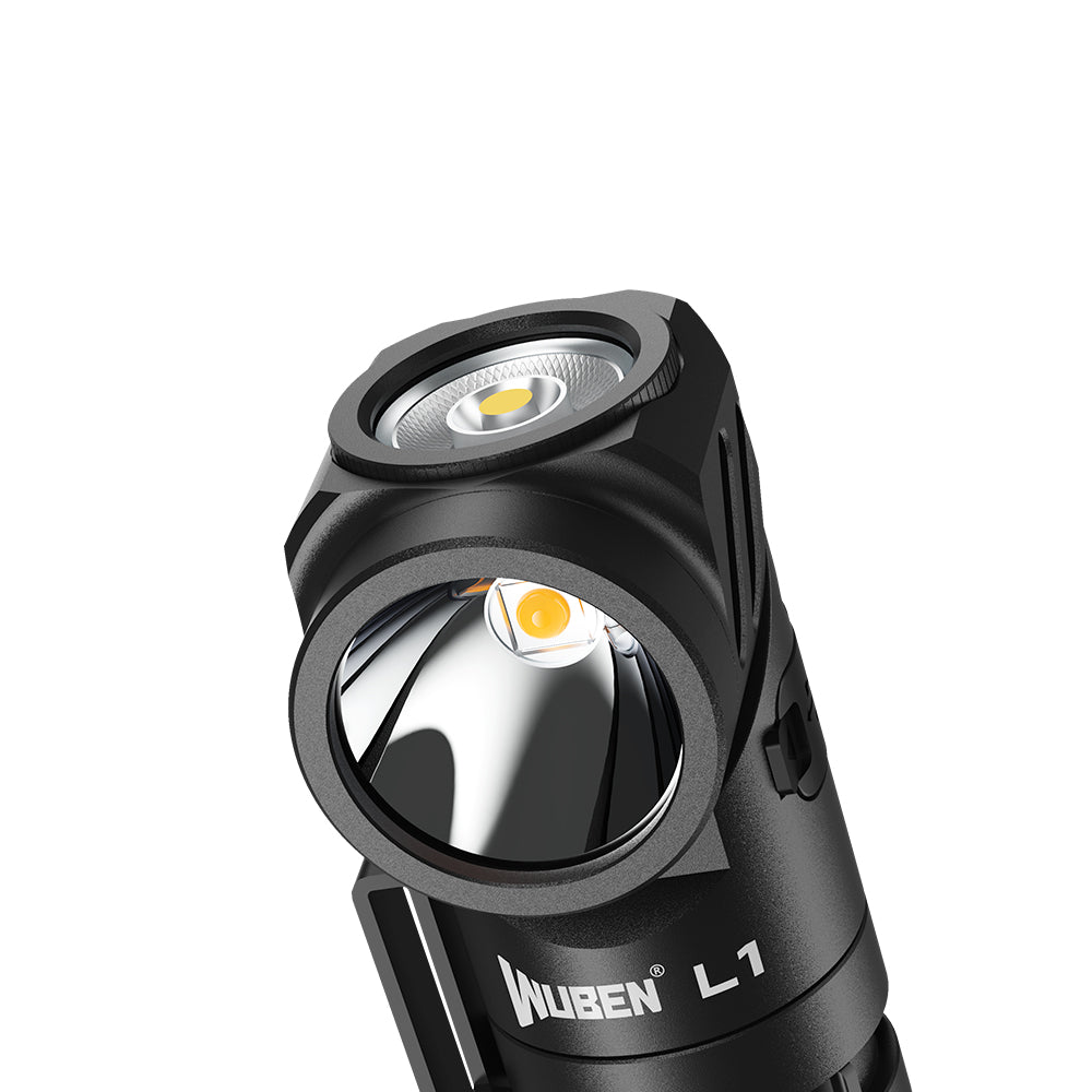 Lanterna L1 2000 Lumens - Lanterna de duas fontes de luz com cabeça giratória de 180°