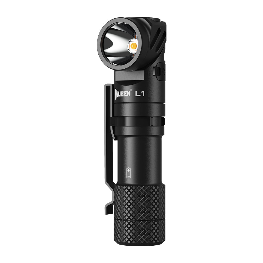 Lanterna L1 2000 Lumens - Lanterna de duas fontes de luz com cabeça giratória de 180°