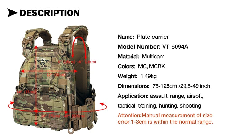 GEN4 Fully Modular Quick Release Plate Carrier