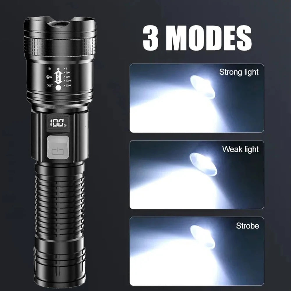 DGR X9000 STRIKE - Titanium Tactical Flashlight