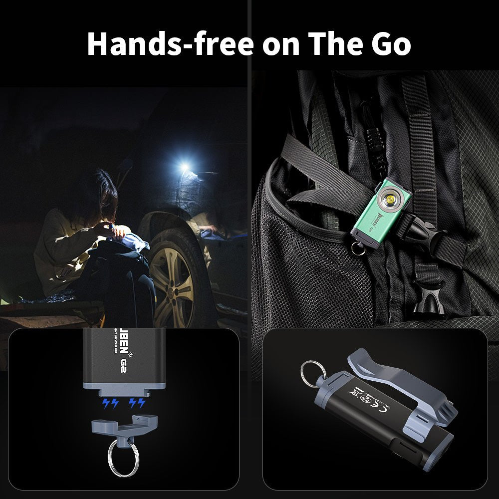 G2 Multi-funcional Mini EDC LED Chaveiro Lanterna